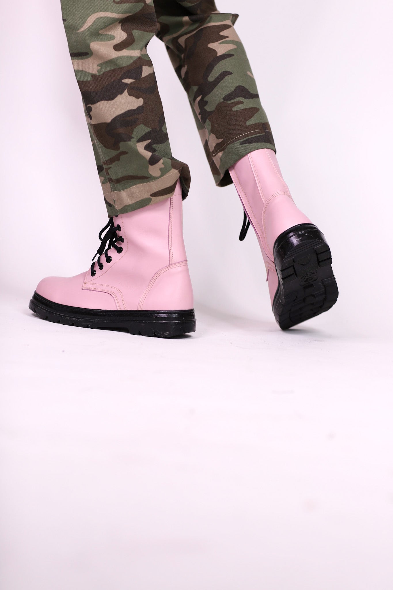 PINK COMBAT BOOTS ADA - MOMO STUDIO BERLIN - Berlin Concept Store - sustainable & ethical fashion