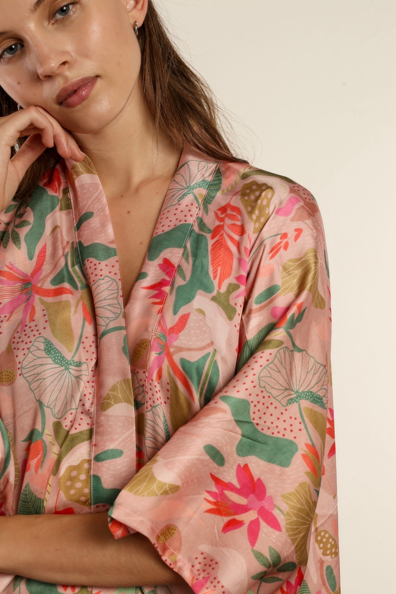 PINK FOREST KIMONO WEISA - MOMO STUDIO BERLIN - Berlin Concept Store - sustainable & ethical fashion