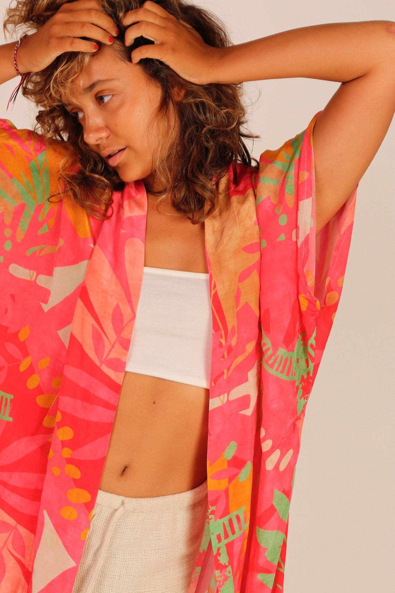 PINK SILK KIMONO SAMANTHA - MOMO STUDIO BERLIN - Berlin Concept Store - sustainable & ethical fashion