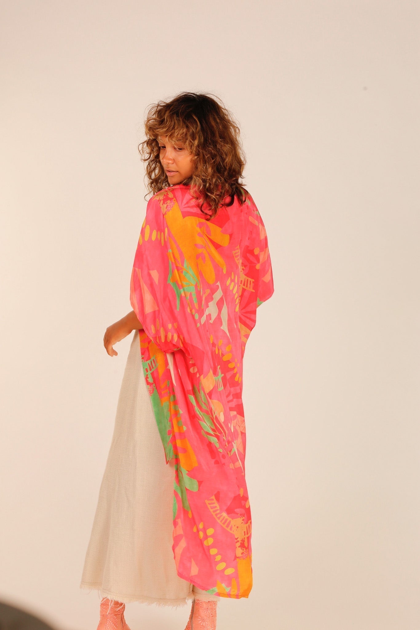 PINK SILK KIMONO SAMANTHA - MOMO STUDIO BERLIN - Berlin Concept Store - sustainable & ethical fashion