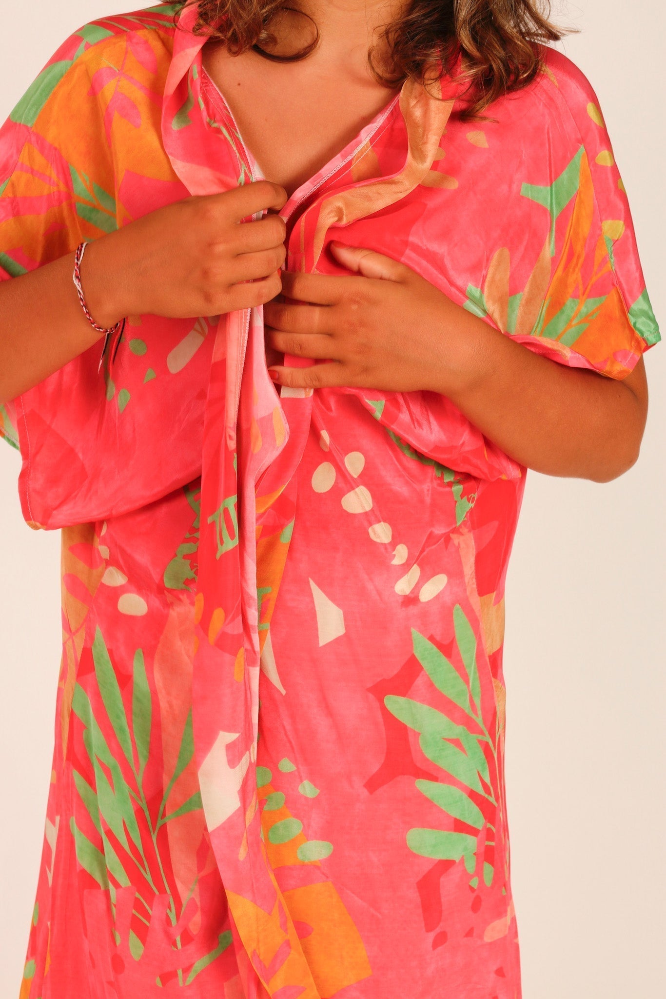 PINK SILK KIMONO SAMANTHA - MOMO STUDIO BERLIN - Berlin Concept Store - sustainable & ethical fashion