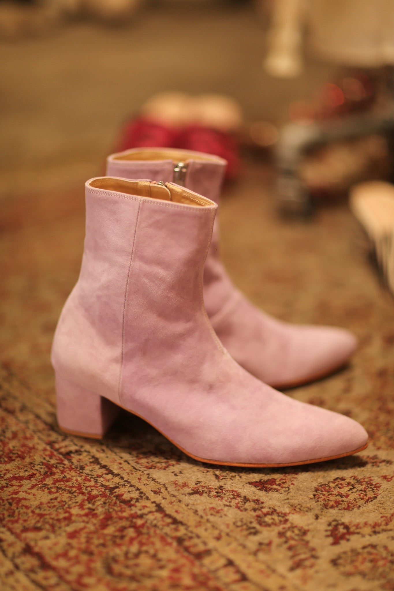 PINK SUEDE BOOTS - MOMO STUDIO BERLIN - Berlin Concept Store - sustainable & ethical fashion