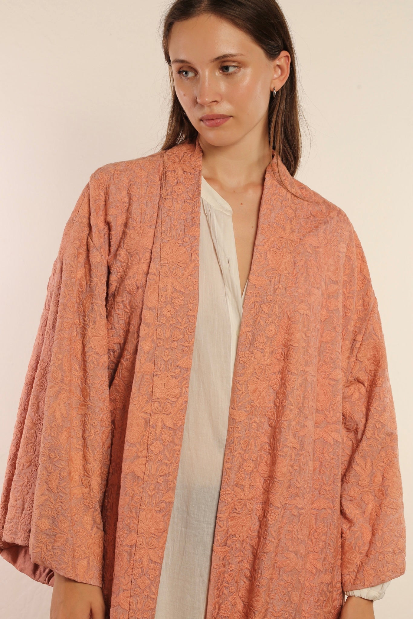 PINK TUSSER SILK KIMONO LENA - MOMO STUDIO BERLIN - Berlin Concept Store - sustainable & ethical fashion