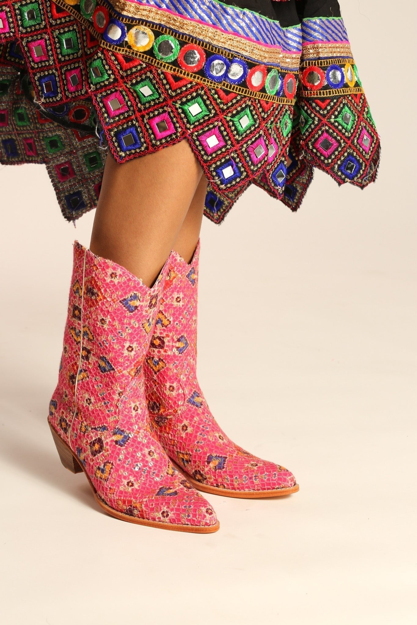 PINK WESTERN BOOTS BAJA - MOMO STUDIO BERLIN - Berlin Concept Store - sustainable & ethical fashion