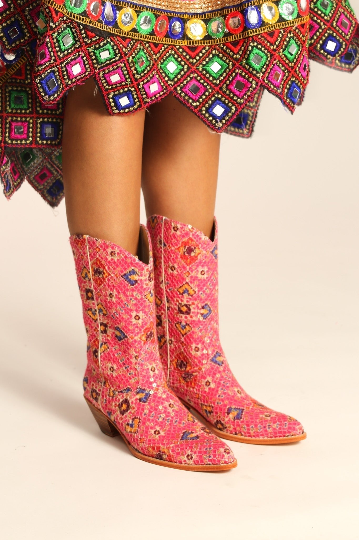 PINK WESTERN BOOTS BAJA - MOMO STUDIO BERLIN - Berlin Concept Store - sustainable & ethical fashion