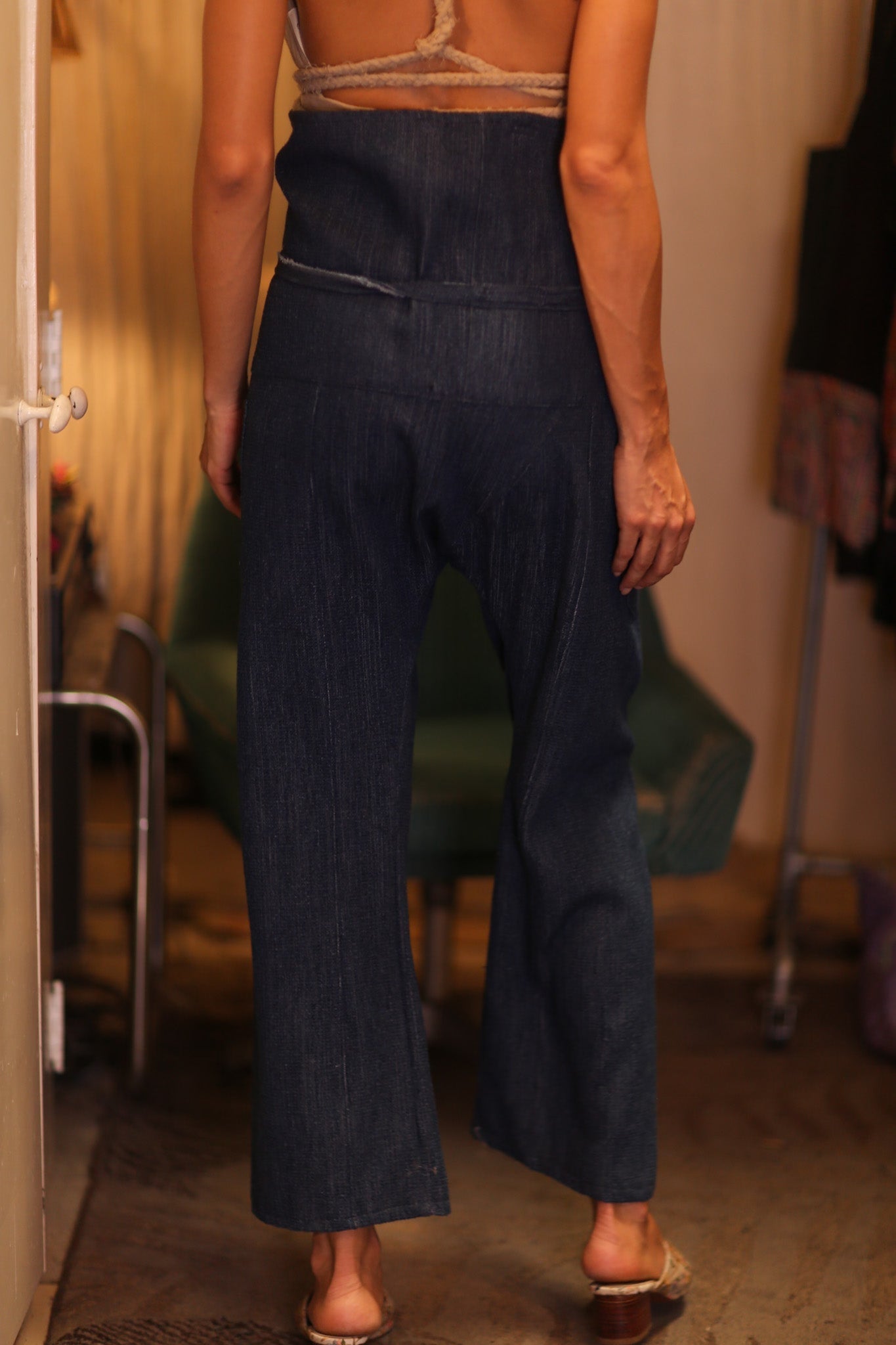 PREMIUM DENIM FISHERMEN PANTS DARK BLUE - MOMO STUDIO BERLIN - Berlin Concept Store - sustainable & ethical fashion