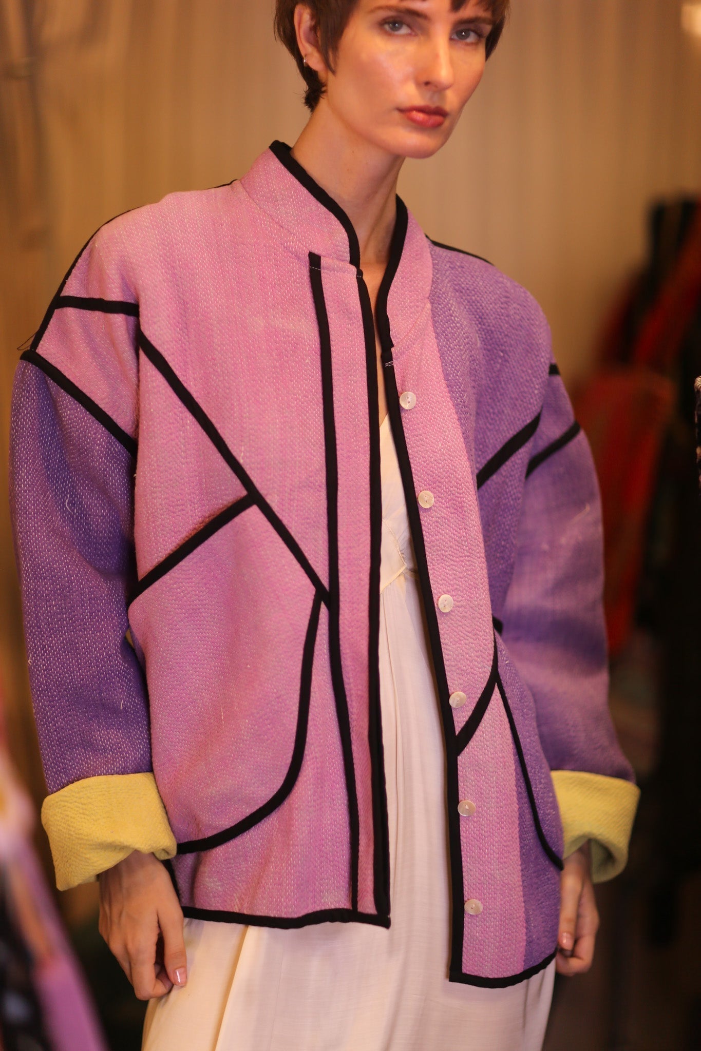 PURPLE PINK JACKET OUNA - MOMO STUDIO BERLIN - Berlin Concept Store - sustainable & ethical fashion