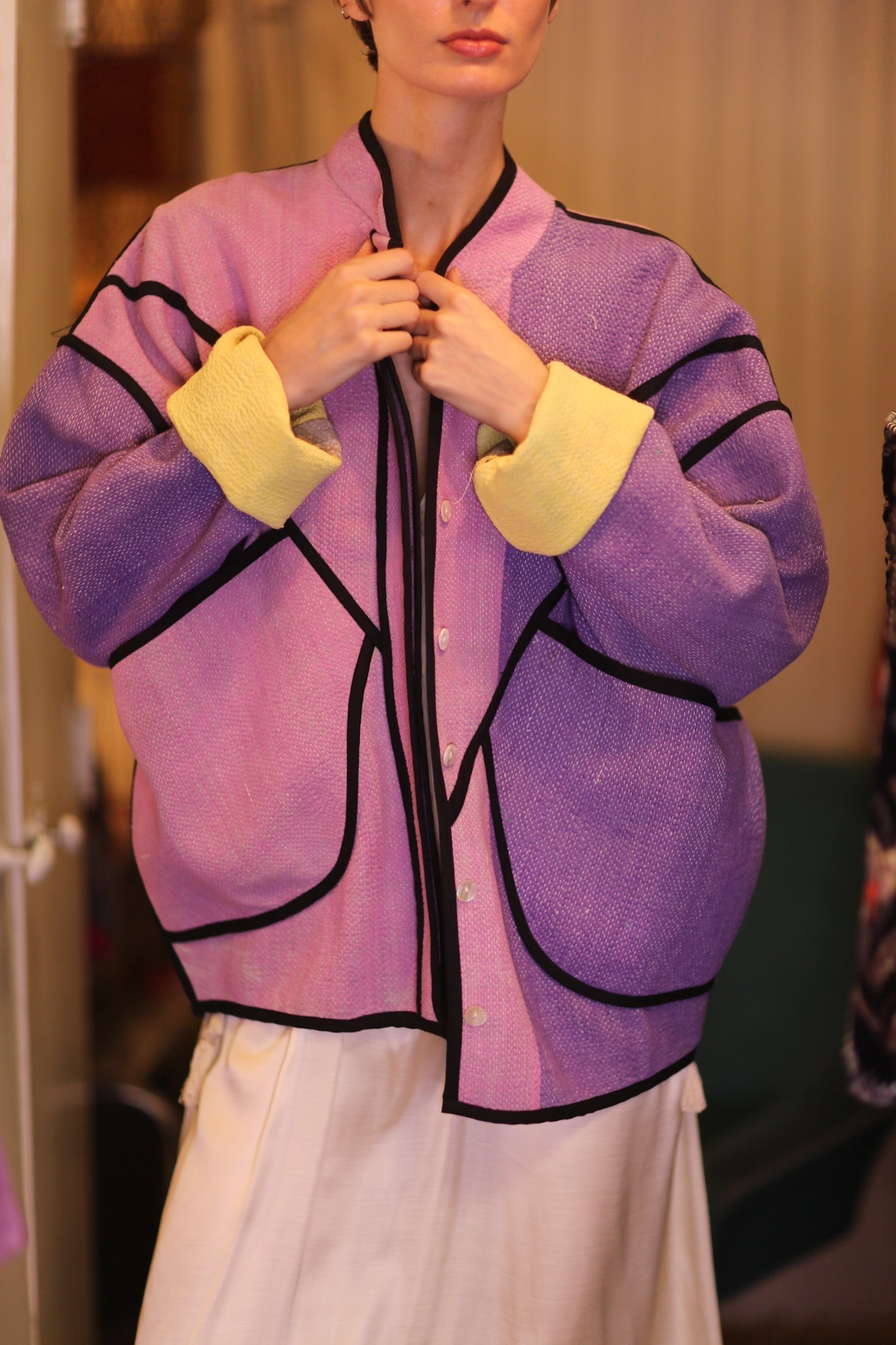 PURPLE PINK JACKET OUNA - MOMO STUDIO BERLIN - Berlin Concept Store - sustainable & ethical fashion