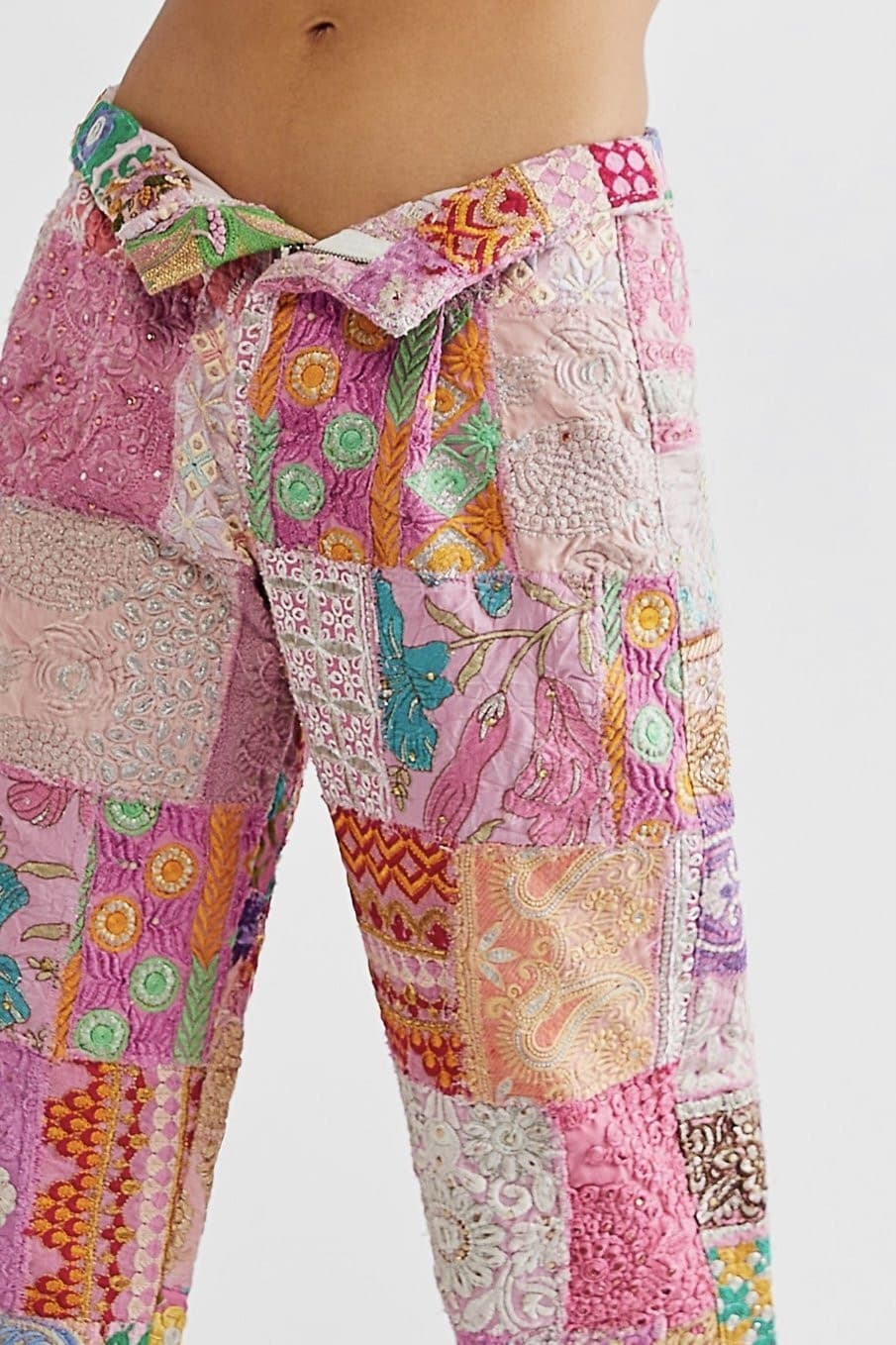 RAYA EMBROIDERED PATCHWORK PANTS - MOMO STUDIO BERLIN - Berlin Concept Store - sustainable & ethical fashion