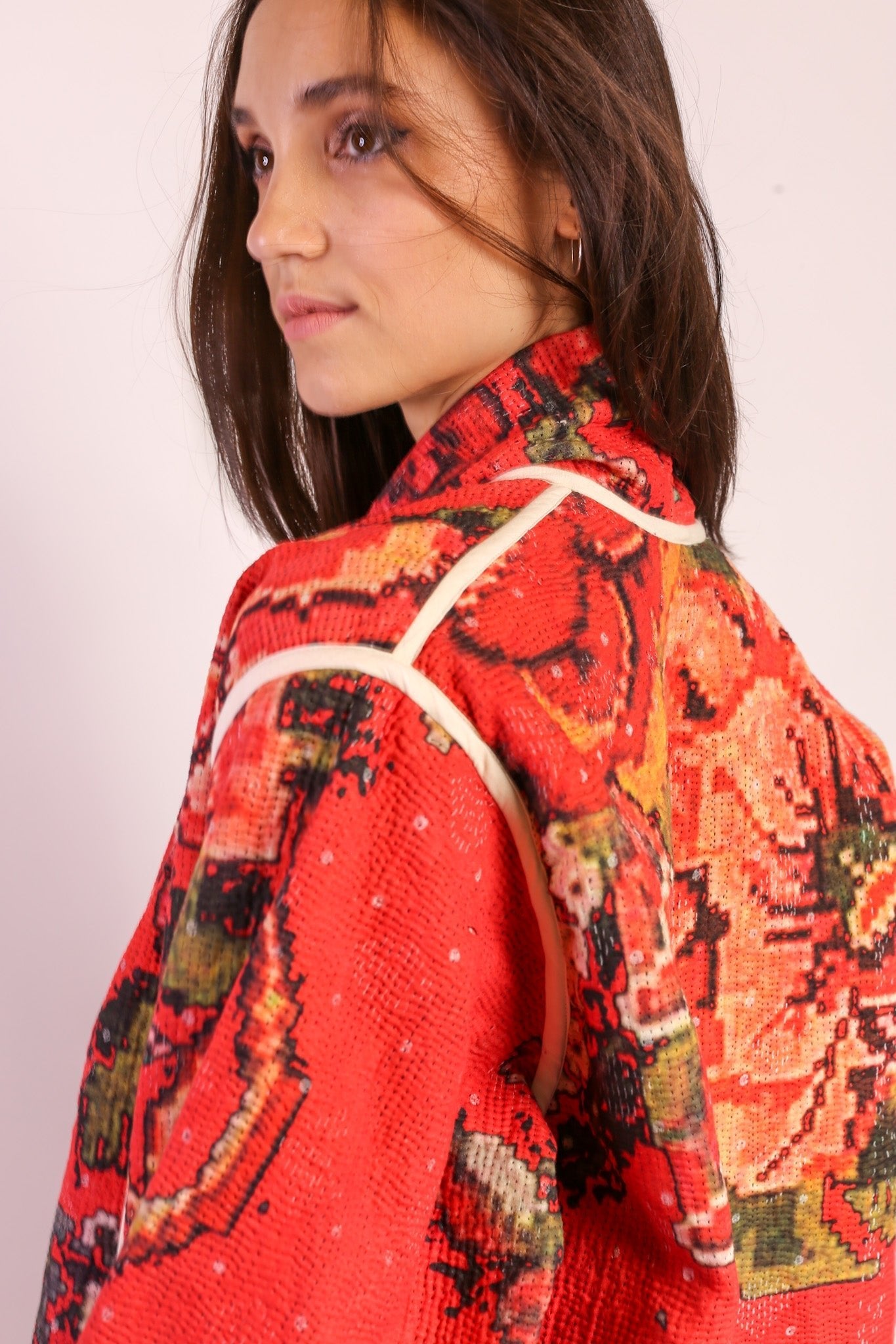 RED KANTHA JACKET COAT IMRA - MOMO STUDIO BERLIN - Berlin Concept Store - sustainable & ethical fashion