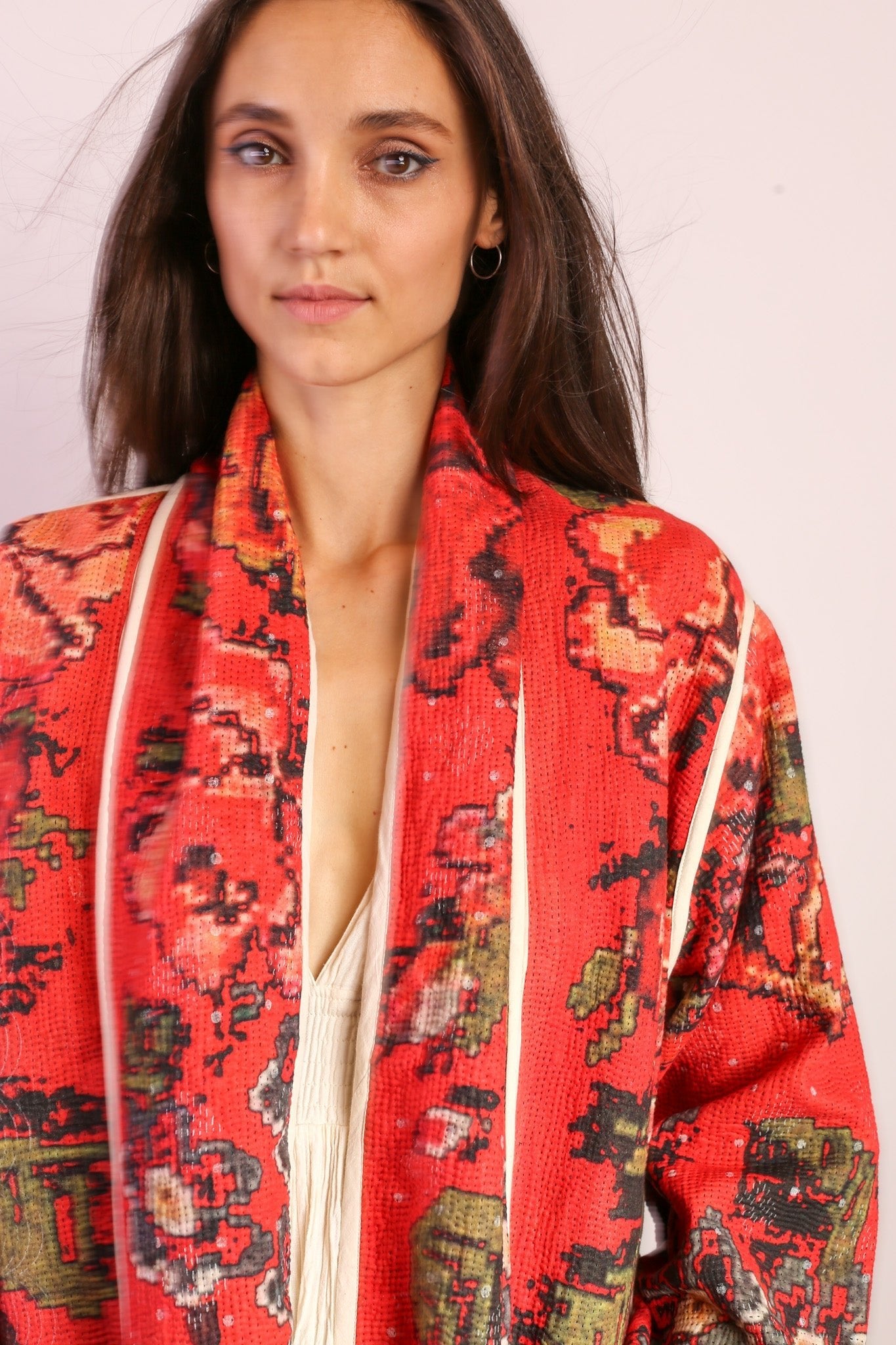 RED KANTHA JACKET COAT IMRA - MOMO STUDIO BERLIN - Berlin Concept Store - sustainable & ethical fashion