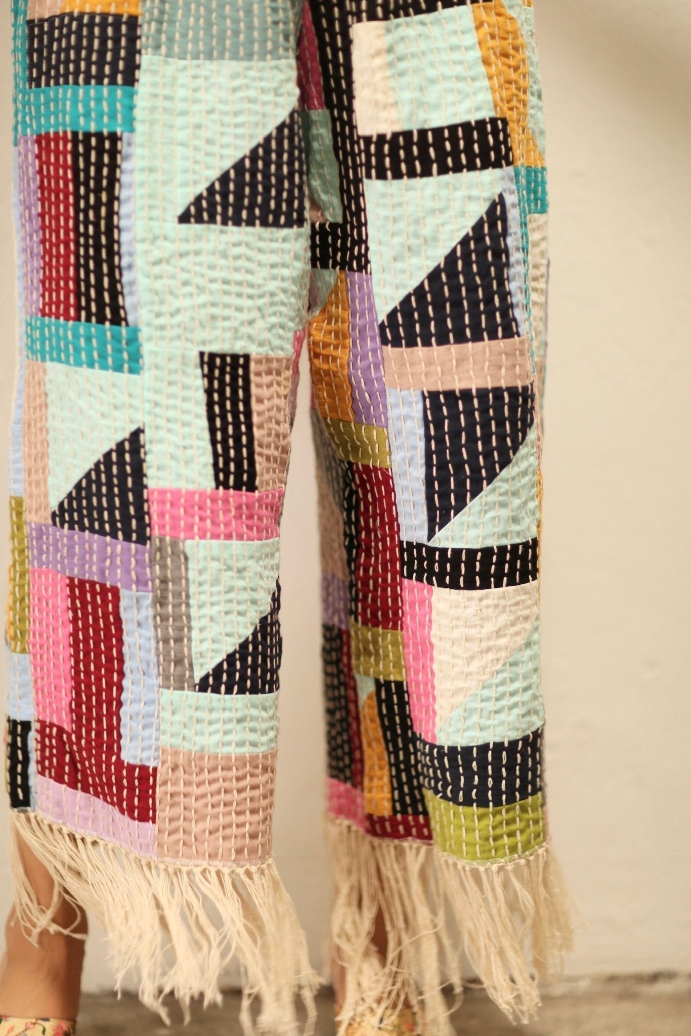 ROS LONG ARTISANS HAND EMBROIDERED PANTS - MOMO STUDIO BERLIN - Berlin Concept Store - sustainable & ethical fashion