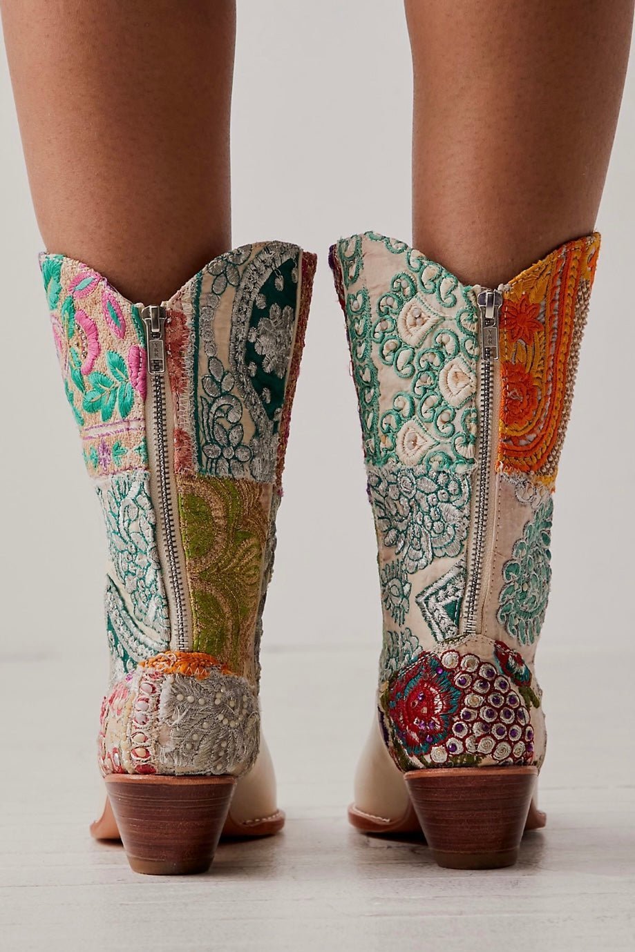 SELINA EMBROIDERED PATCHWORK BOOTS - MOMO STUDIO BERLIN - Berlin Concept Store - sustainable & ethical fashion