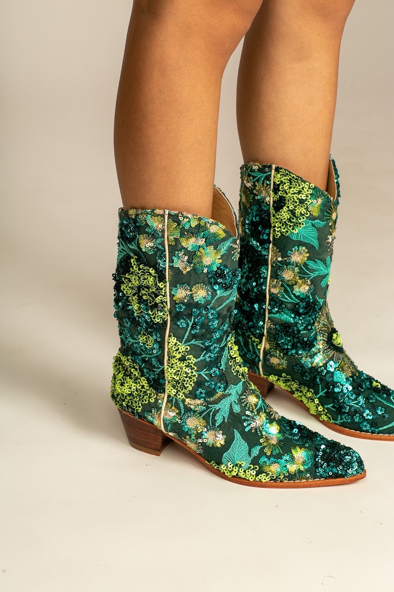 SELINA SEQUIN EMBELLESHED BOOTS - MOMO STUDIO BERLIN - Berlin Concept Store - sustainable & ethical fashion