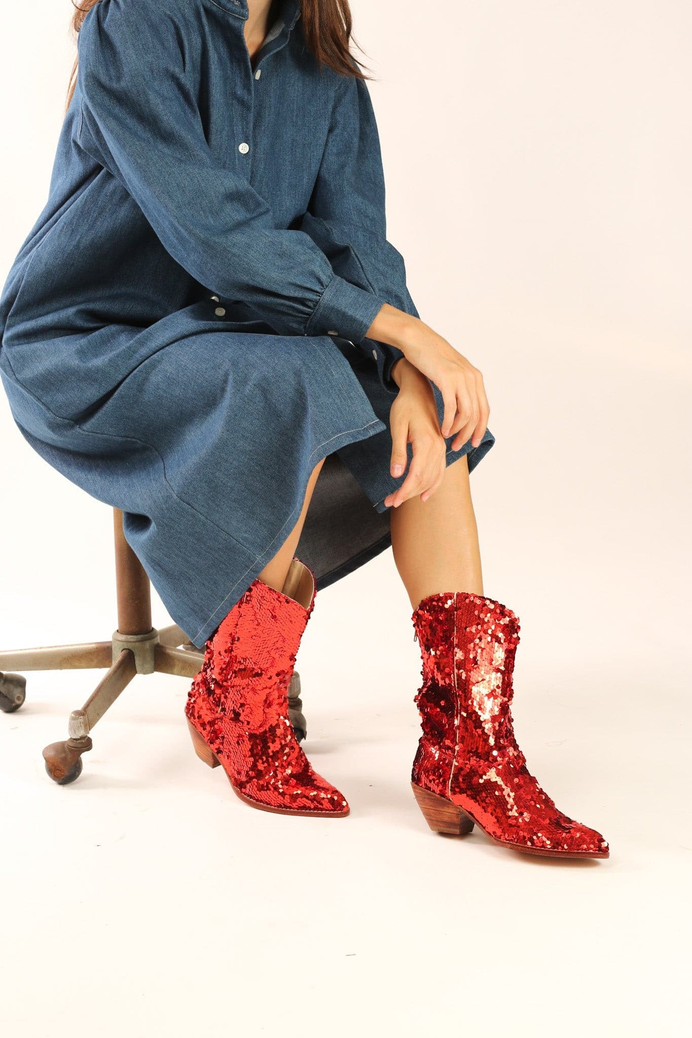 SEQUIN BOOTS ANNI - MOMO STUDIO BERLIN - Berlin Concept Store - sustainable & ethical fashion