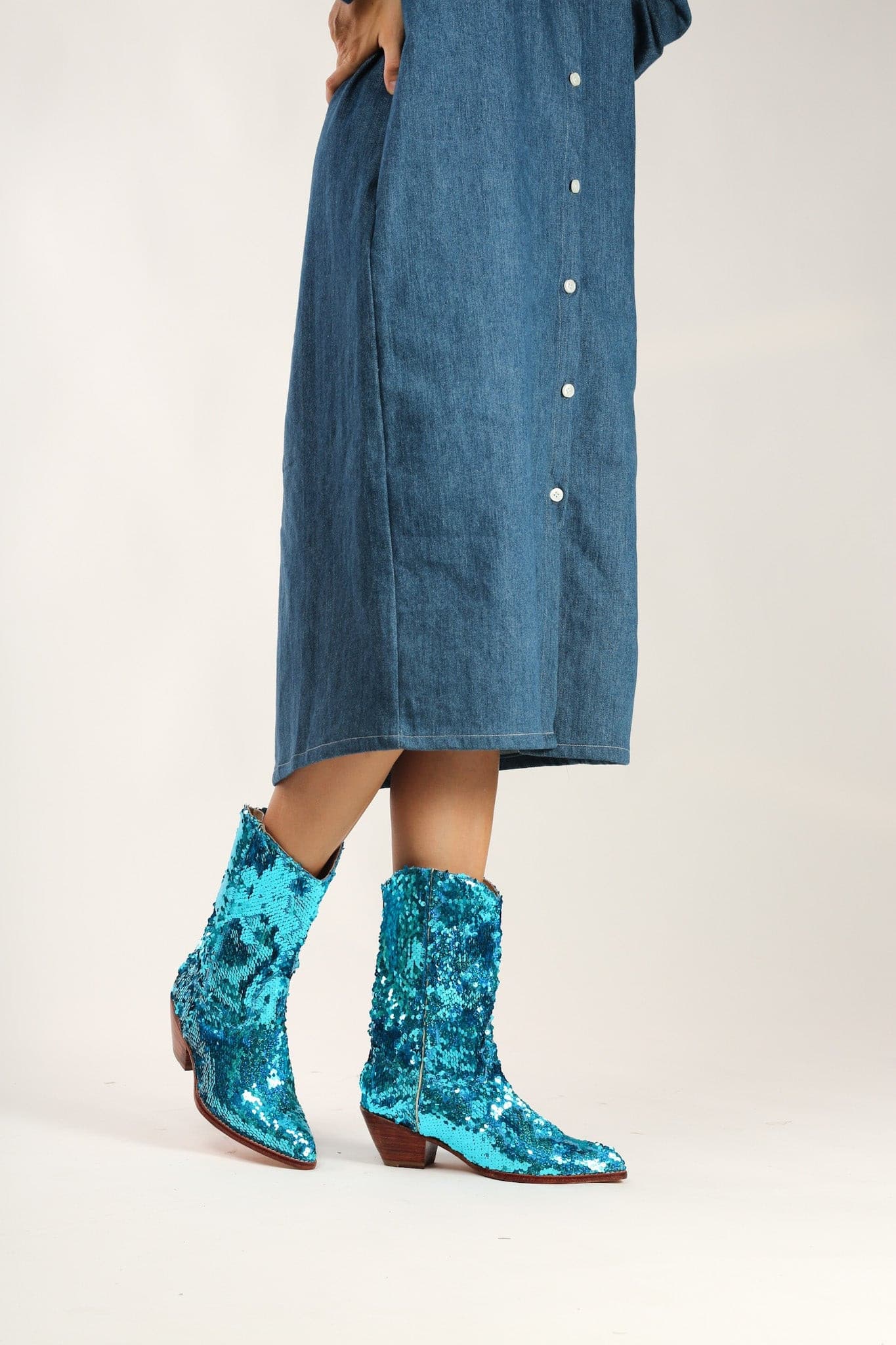 SEQUIN DISCO BOOTS ANNI - MOMO STUDIO BERLIN - Berlin Concept Store - sustainable & ethical fashion