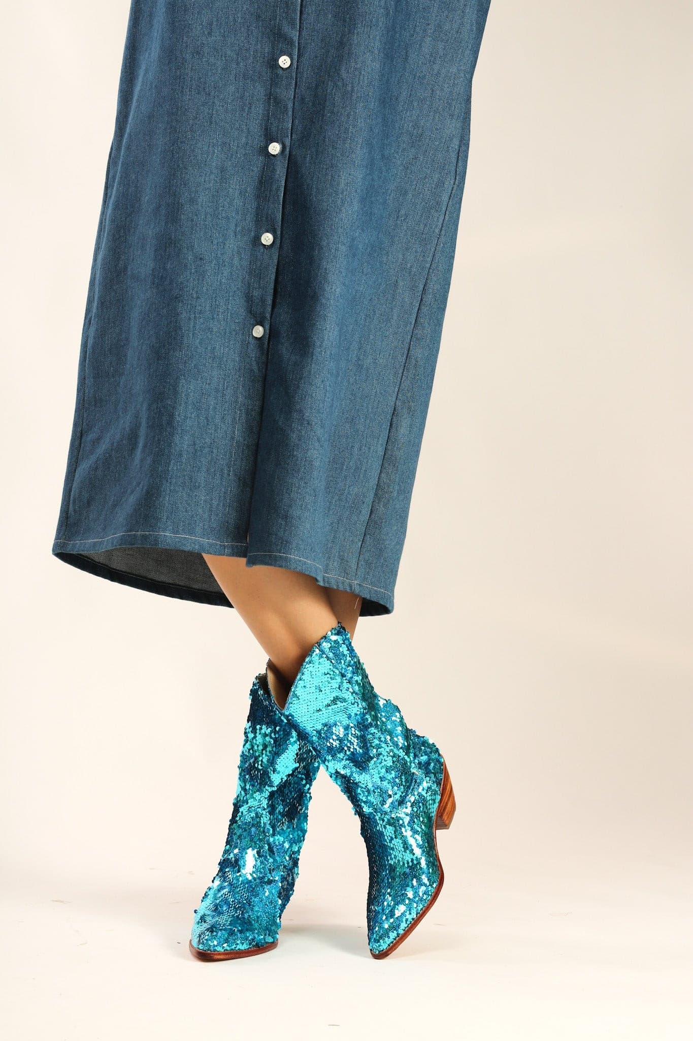 SEQUIN DISCO BOOTS ANNI - MOMO STUDIO BERLIN - Berlin Concept Store - sustainable & ethical fashion