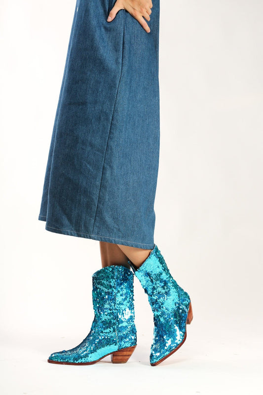 SEQUIN DISCO BOOTS ANNI - MOMO STUDIO BERLIN - Berlin Concept Store - sustainable & ethical fashion