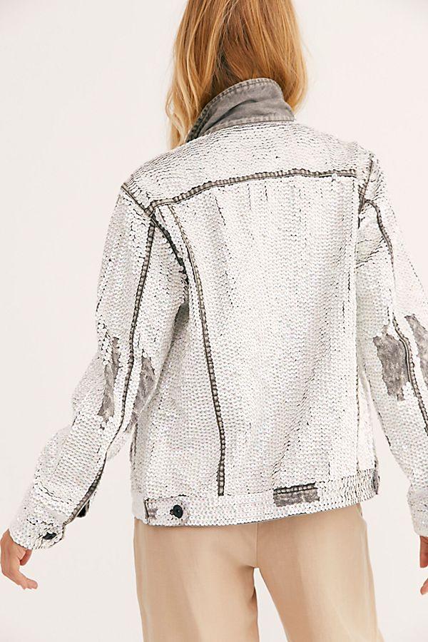 SEQUIN EMBROIDERD DENIM JACKET DEMI - MOMO STUDIO BERLIN - Berlin Concept Store - sustainable & ethical fashion