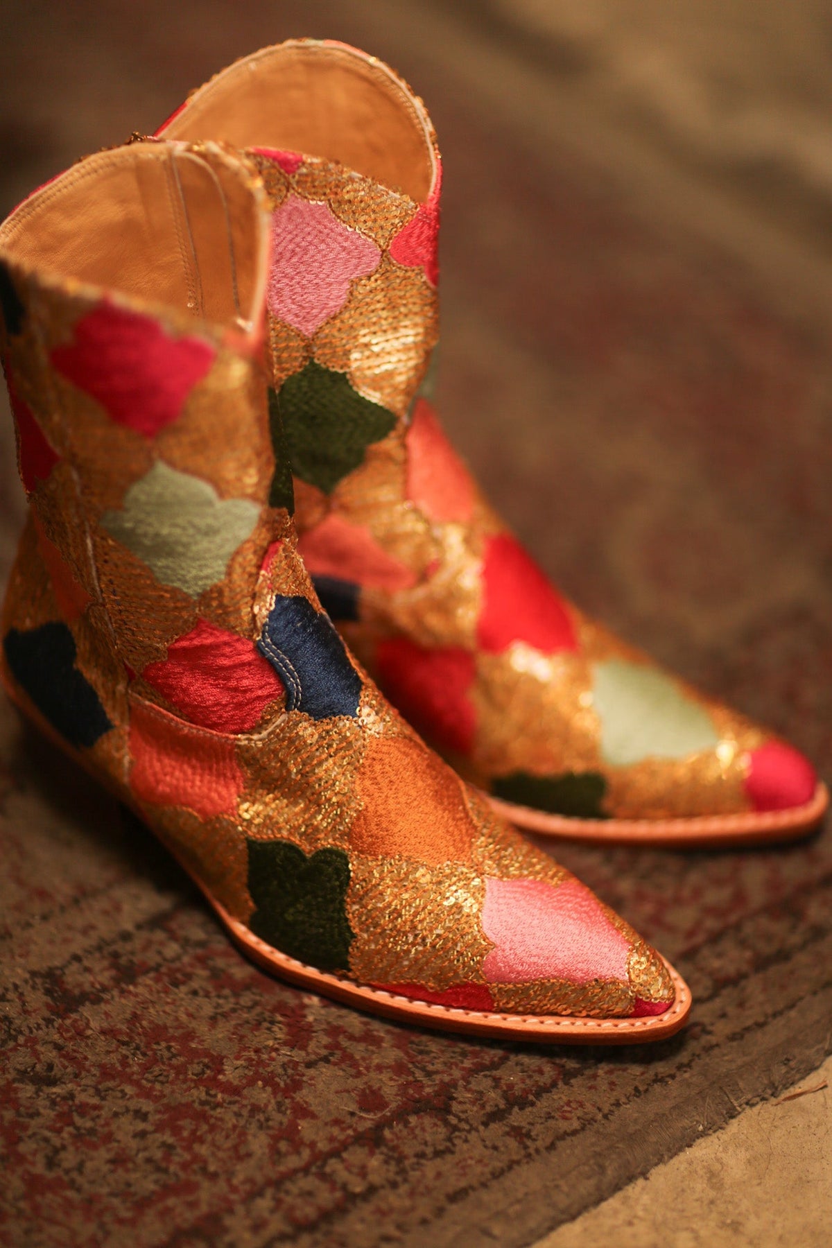 SEQUIN EMBROIDERED BOOTS DIAMOND PAM - MOMO STUDIO BERLIN - Berlin Concept Store - sustainable & ethical fashion