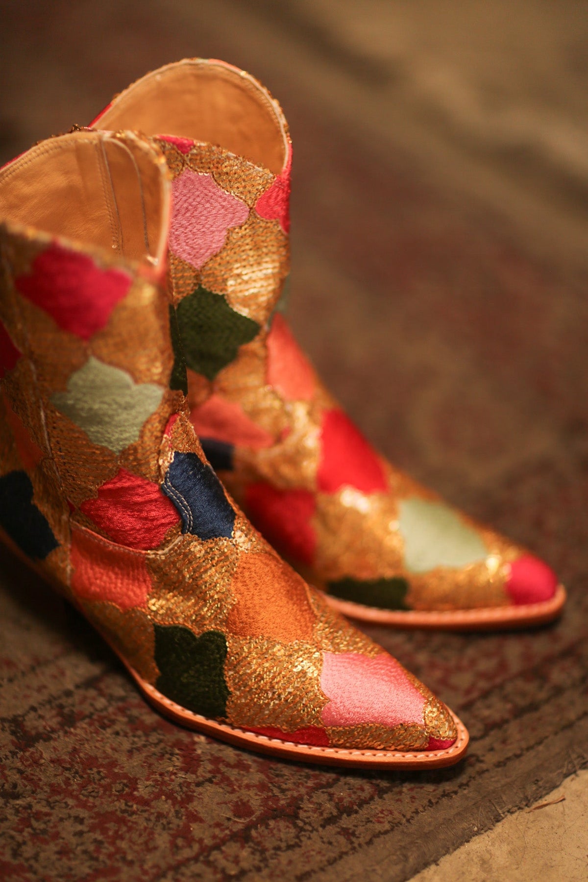 SEQUIN EMBROIDERED BOOTS DIAMOND PAM - MOMO STUDIO BERLIN - Berlin Concept Store - sustainable & ethical fashion
