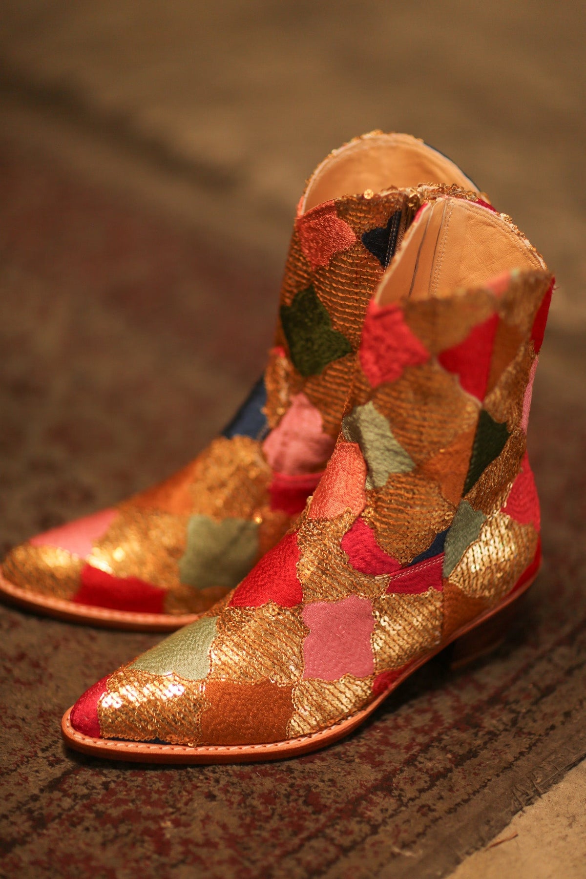 SEQUIN EMBROIDERED BOOTS DIAMOND PAM - MOMO STUDIO BERLIN - Berlin Concept Store - sustainable & ethical fashion