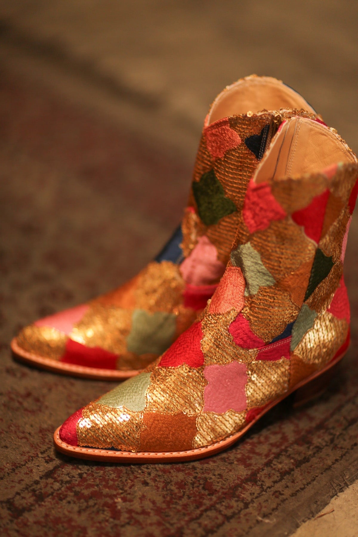 SEQUIN EMBROIDERED BOOTS DIAMOND PAM - MOMO STUDIO BERLIN - Berlin Concept Store - sustainable & ethical fashion