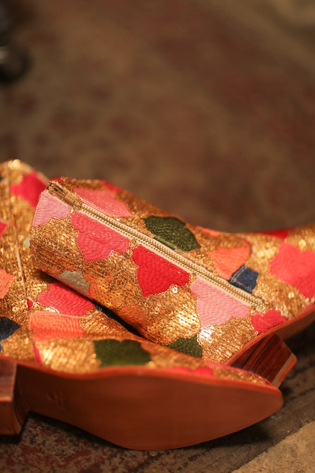 SEQUIN EMBROIDERED BOOTS DIAMOND PAM - MOMO STUDIO BERLIN - Berlin Concept Store - sustainable & ethical fashion