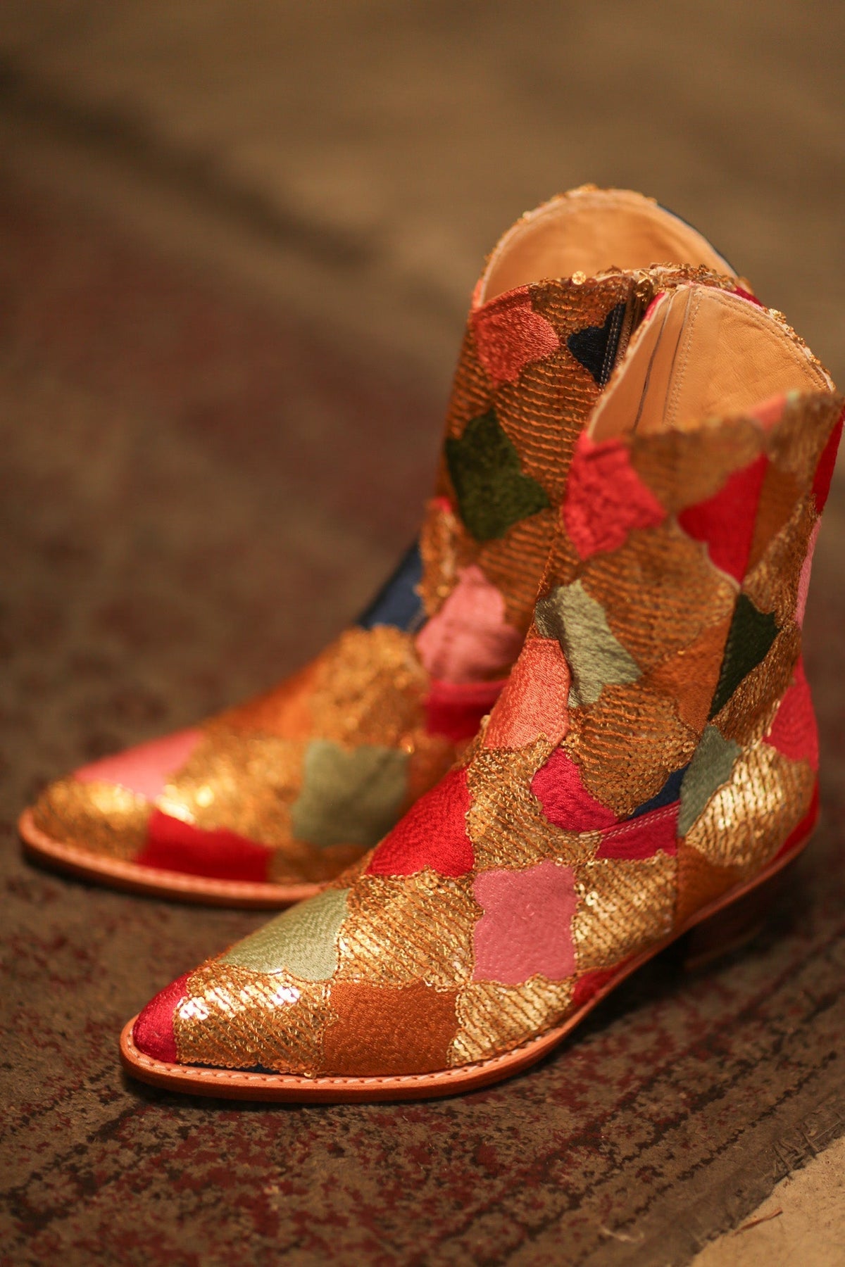 SEQUIN EMBROIDERED BOOTS DIAMOND PAM - MOMO STUDIO BERLIN - Berlin Concept Store - sustainable & ethical fashion