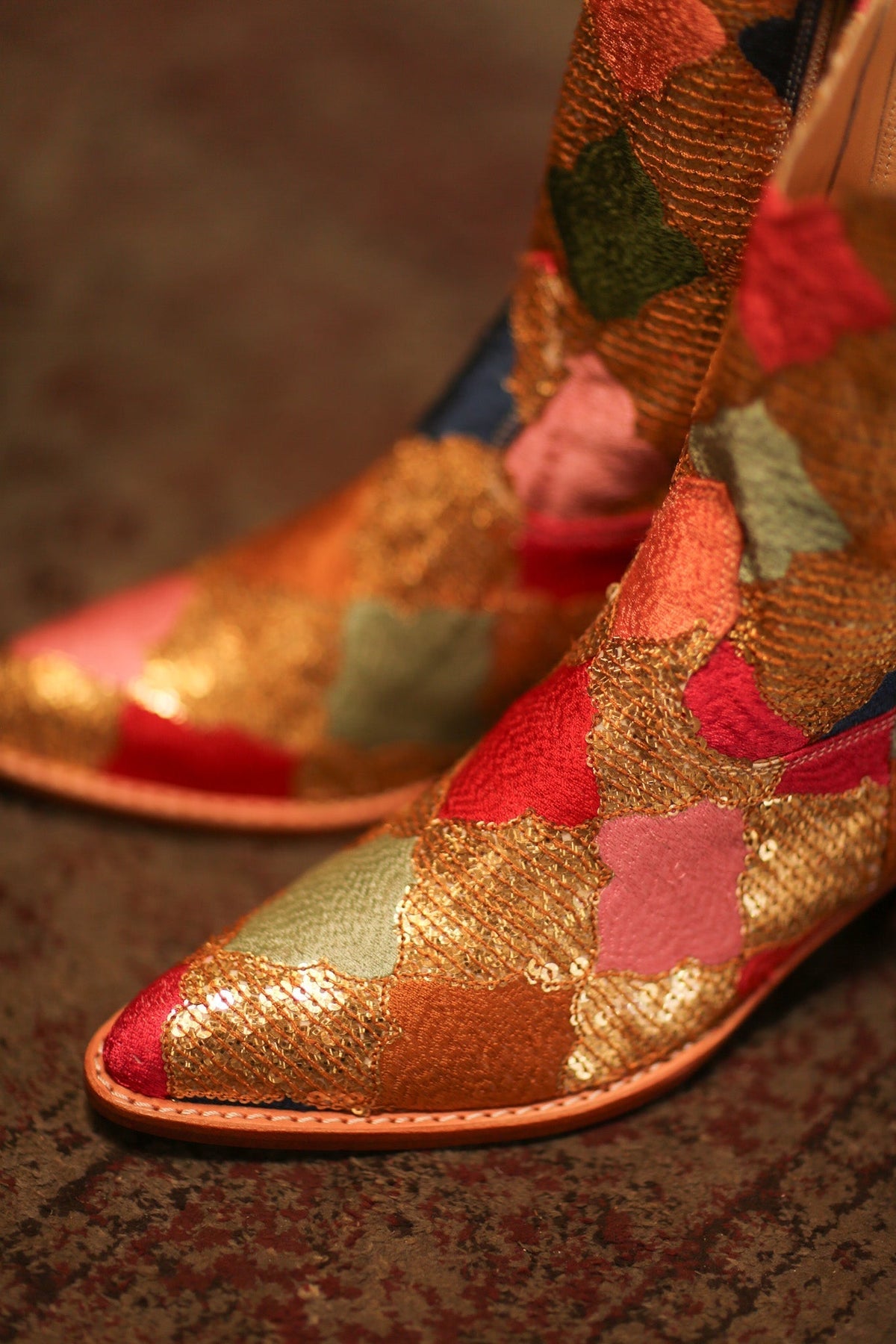 SEQUIN EMBROIDERED BOOTS DIAMOND PAM - MOMO STUDIO BERLIN - Berlin Concept Store - sustainable & ethical fashion