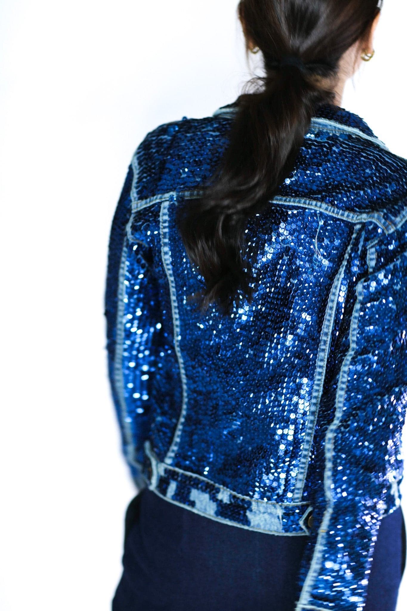 SEQUIN EMBROIDERED DENIM JACKET DEMI - MOMO STUDIO BERLIN - Berlin Concept Store - sustainable & ethical fashion