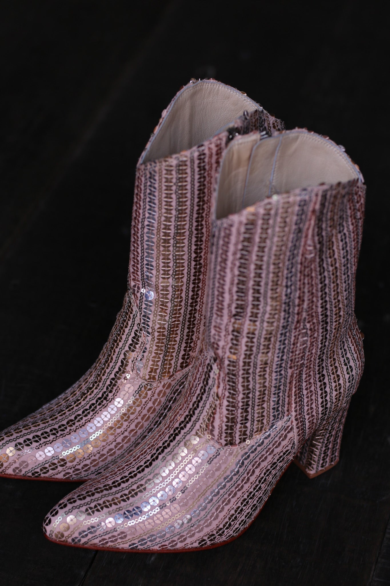 SEQUIN EMBROIDERED HEELED BOOTS SALIB - MOMO STUDIO BERLIN - Berlin Concept Store - sustainable & ethical fashion