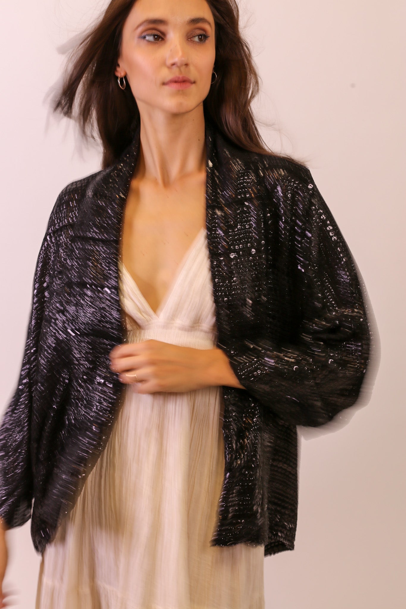 SEQUIN EMBROIDERED KIMONO MIDI - MOMO STUDIO BERLIN - Berlin Concept Store - sustainable & ethical fashion