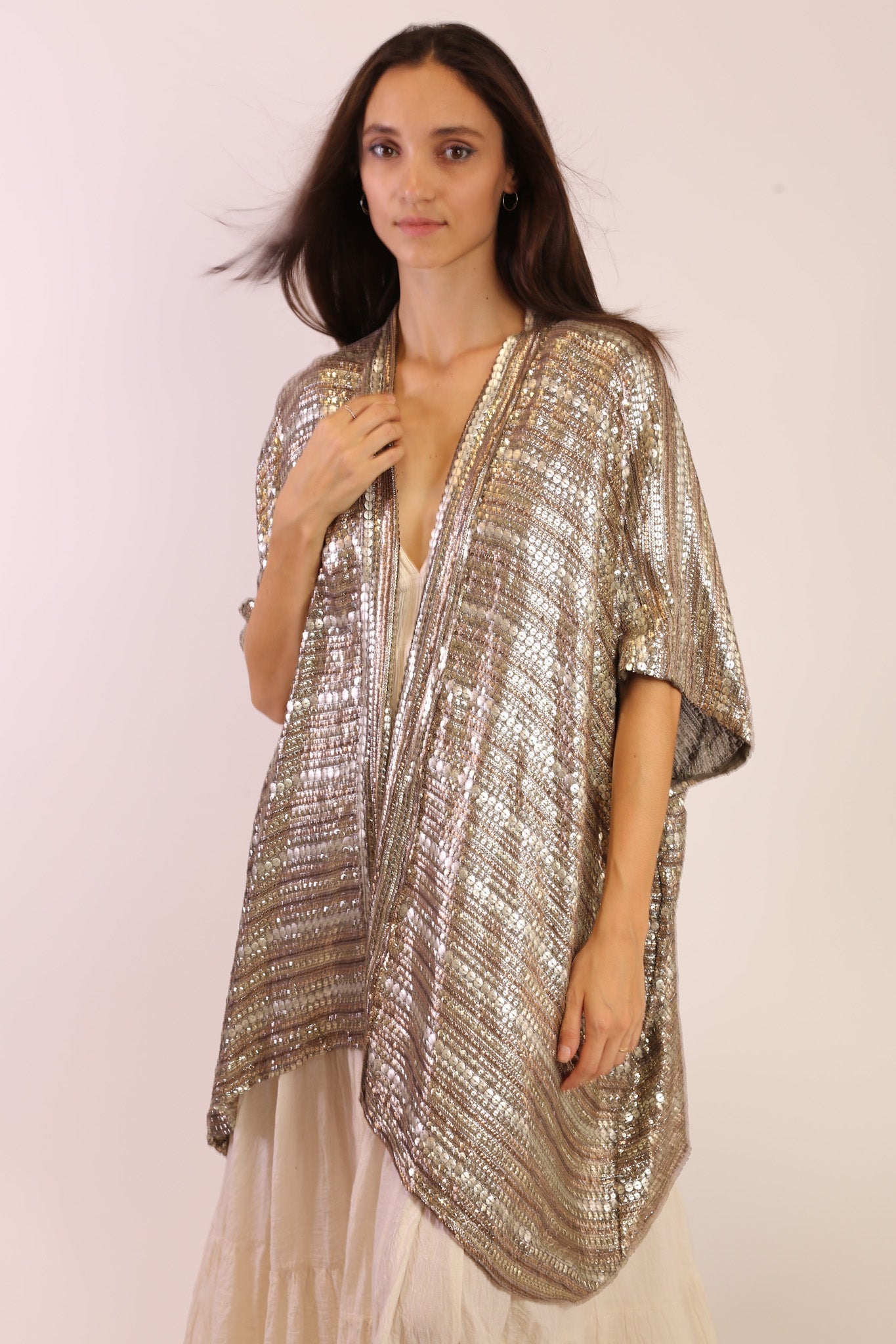 SEQUIN EMBROIDERED KIMONO MIDI - MOMO STUDIO BERLIN - Berlin Concept Store - sustainable & ethical fashion