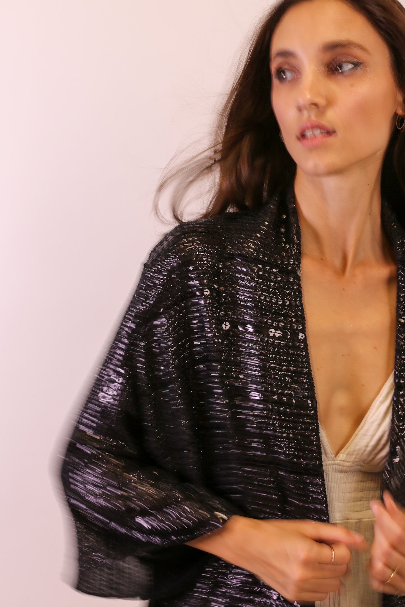 SEQUIN EMBROIDERED KIMONO MIDI - MOMO STUDIO BERLIN - Berlin Concept Store - sustainable & ethical fashion