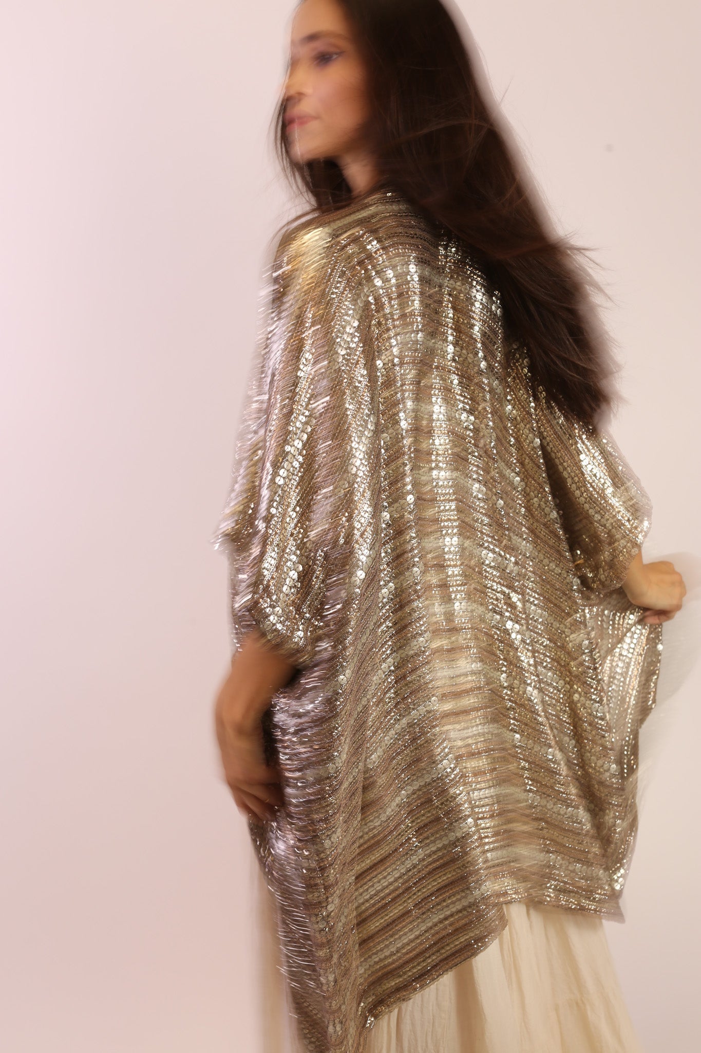 SEQUIN EMBROIDERED KIMONO MIDI - MOMO STUDIO BERLIN - Berlin Concept Store - sustainable & ethical fashion