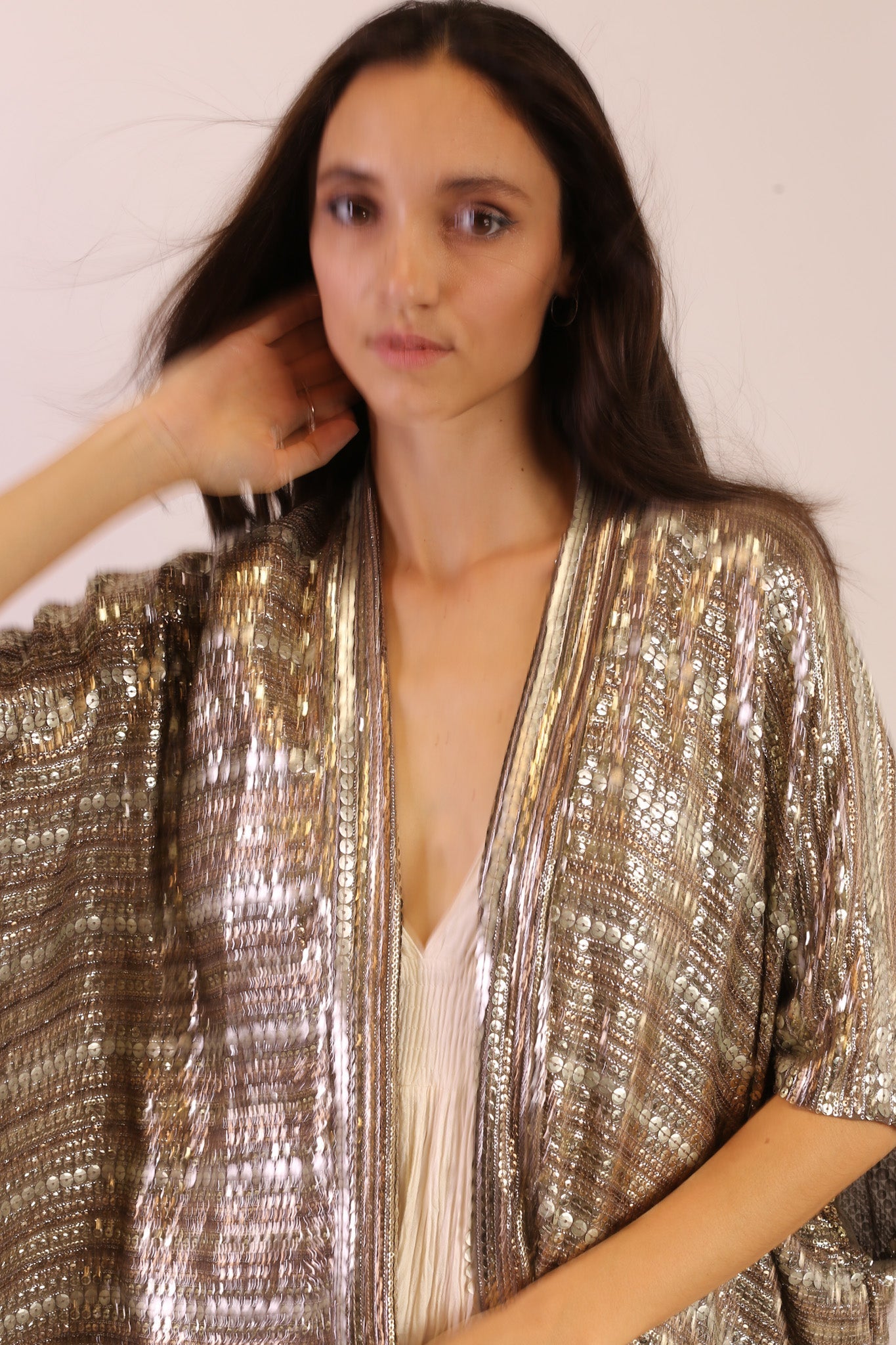 SEQUIN EMBROIDERED KIMONO MIDI - MOMO STUDIO BERLIN - Berlin Concept Store - sustainable & ethical fashion