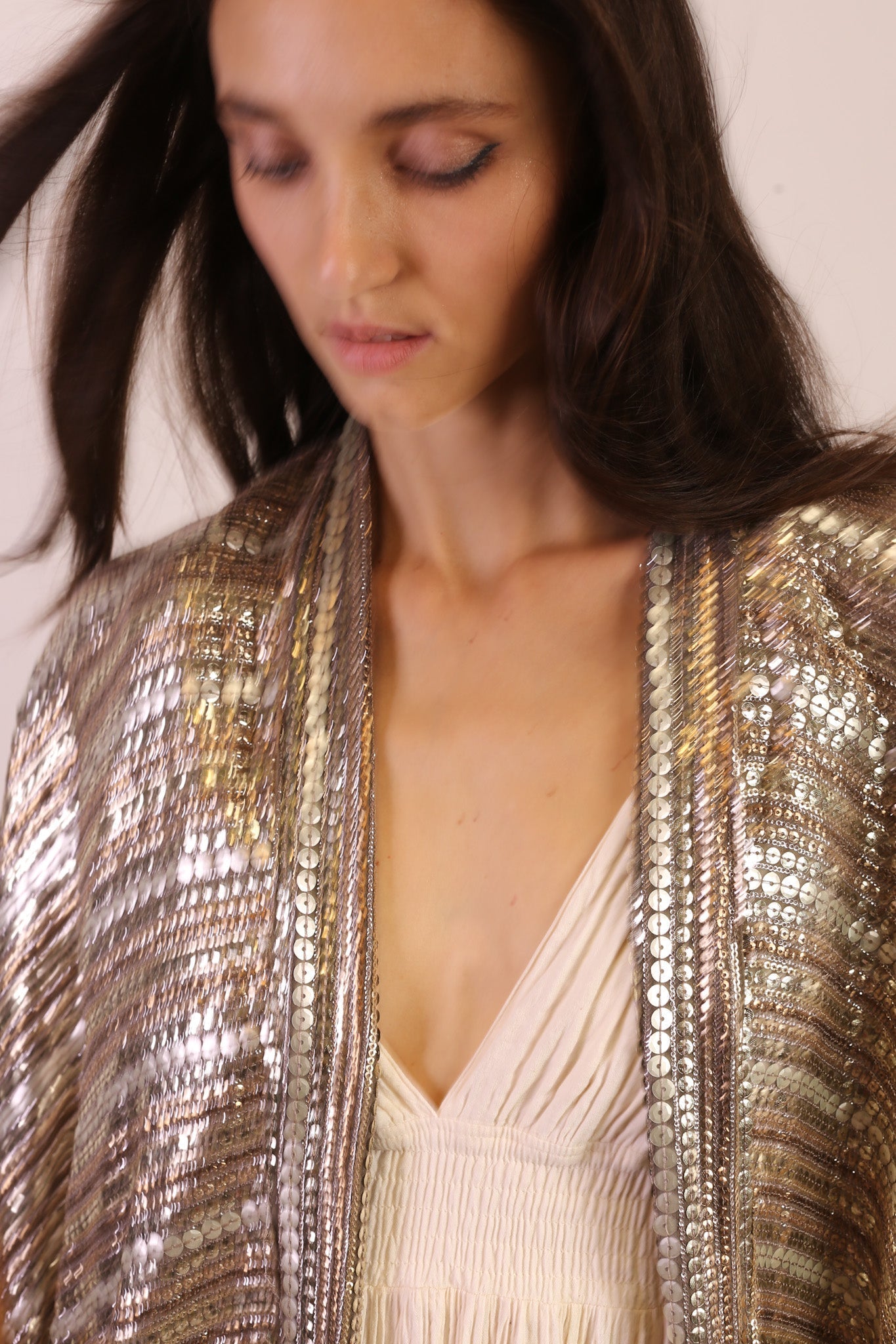 SEQUIN EMBROIDERED KIMONO MIDI - MOMO STUDIO BERLIN - Berlin Concept Store - sustainable & ethical fashion