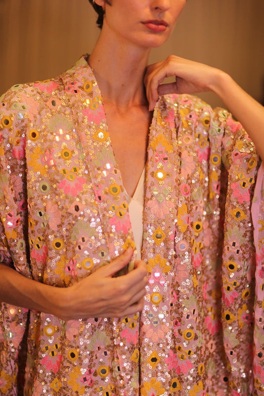 SEQUIN EMBROIDERED KIMONO WINTHA - MOMO STUDIO BERLIN - Berlin Concept Store - sustainable & ethical fashion