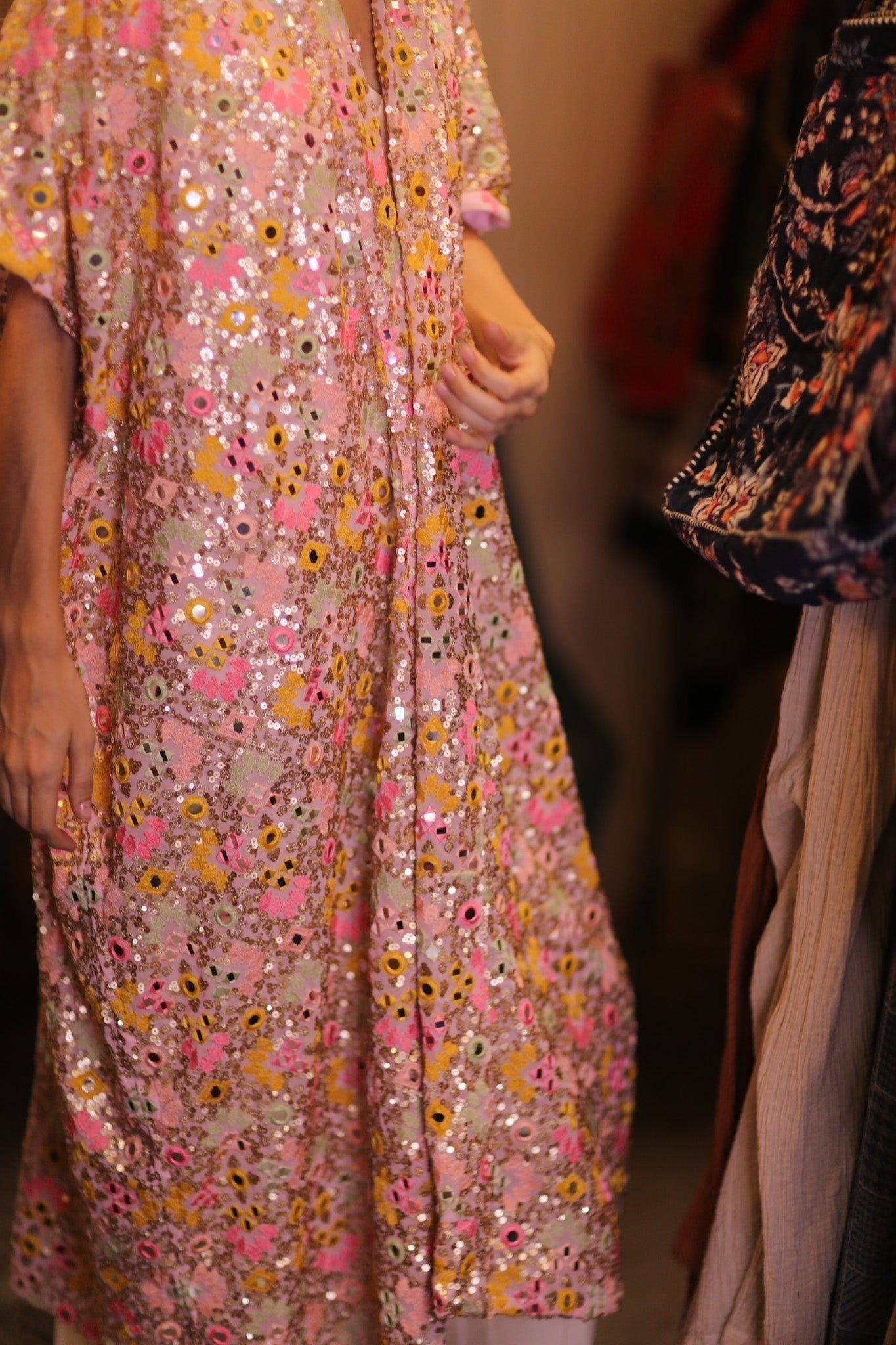 SEQUIN EMBROIDERED KIMONO WINTHA - MOMO STUDIO BERLIN - Berlin Concept Store - sustainable & ethical fashion