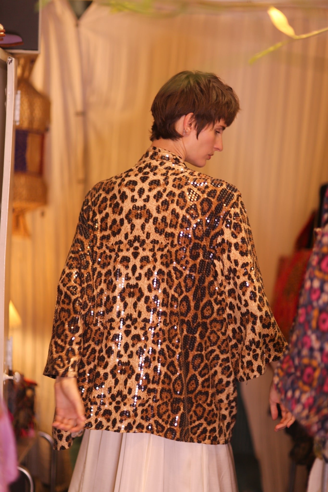 SEQUIN SHORT KIMONO LEO HUST - MOMO STUDIO BERLIN - Berlin Concept Store - sustainable & ethical fashion