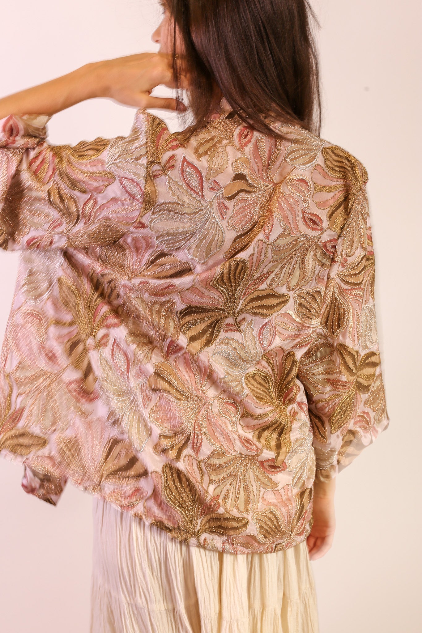 SEQUIN SILK EMBROIDERED KIMONO - MOMO STUDIO BERLIN - Berlin Concept Store - sustainable & ethical fashion