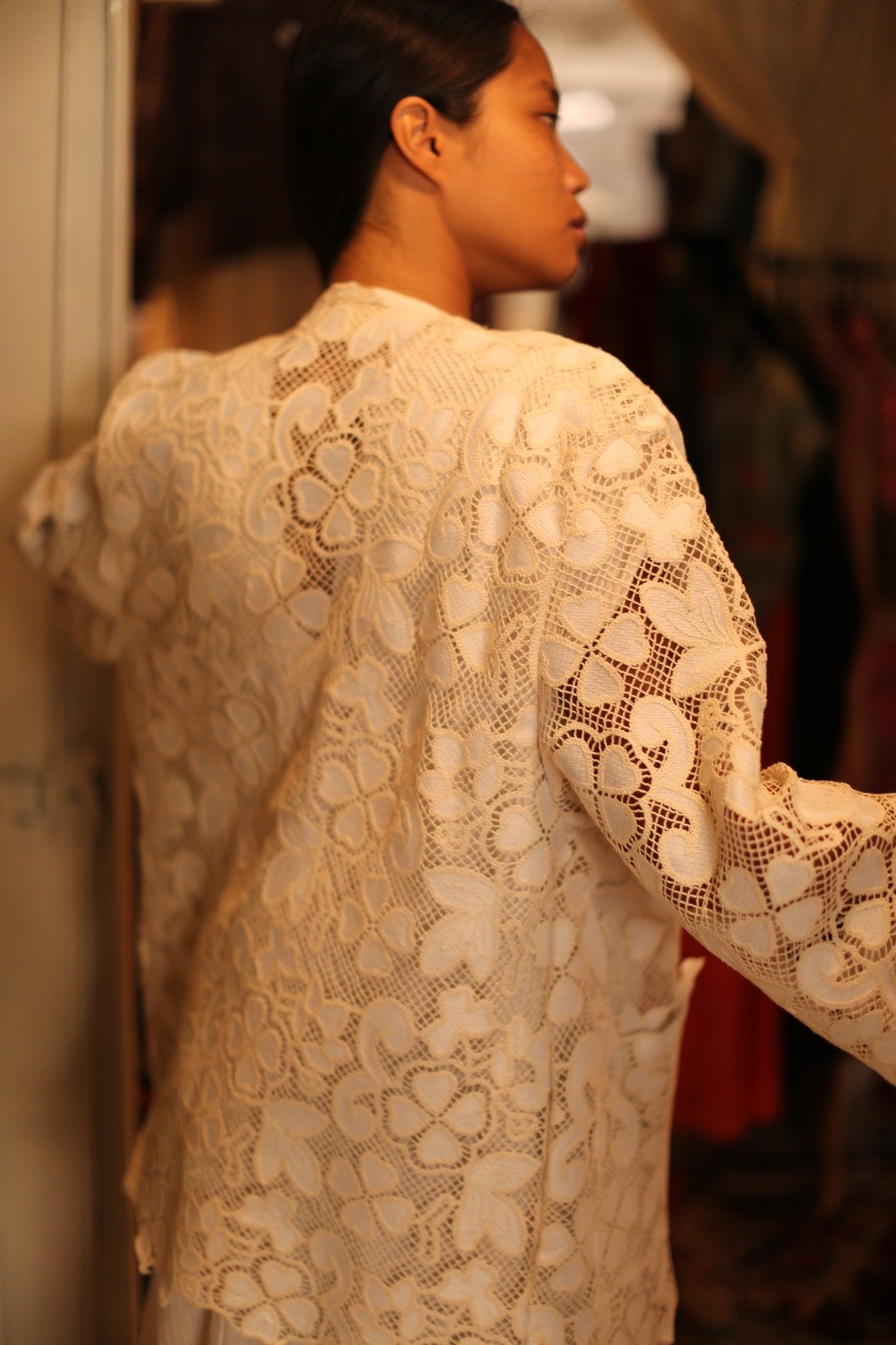 SHORT COTTON LACE KIMONO DORON - MOMO STUDIO BERLIN - Berlin Concept Store - sustainable & ethical fashion