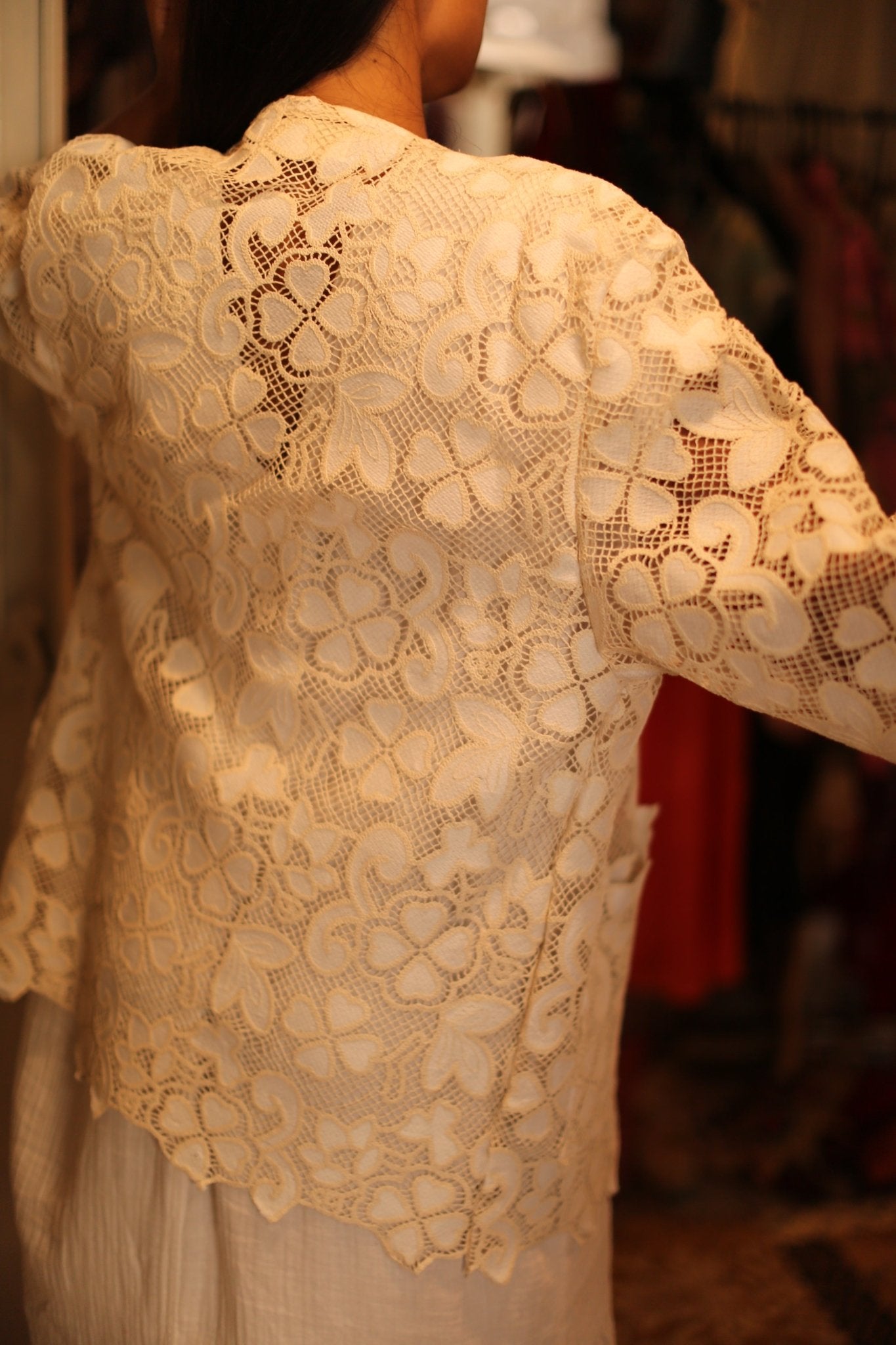 SHORT COTTON LACE KIMONO DORON - MOMO STUDIO BERLIN - Berlin Concept Store - sustainable & ethical fashion