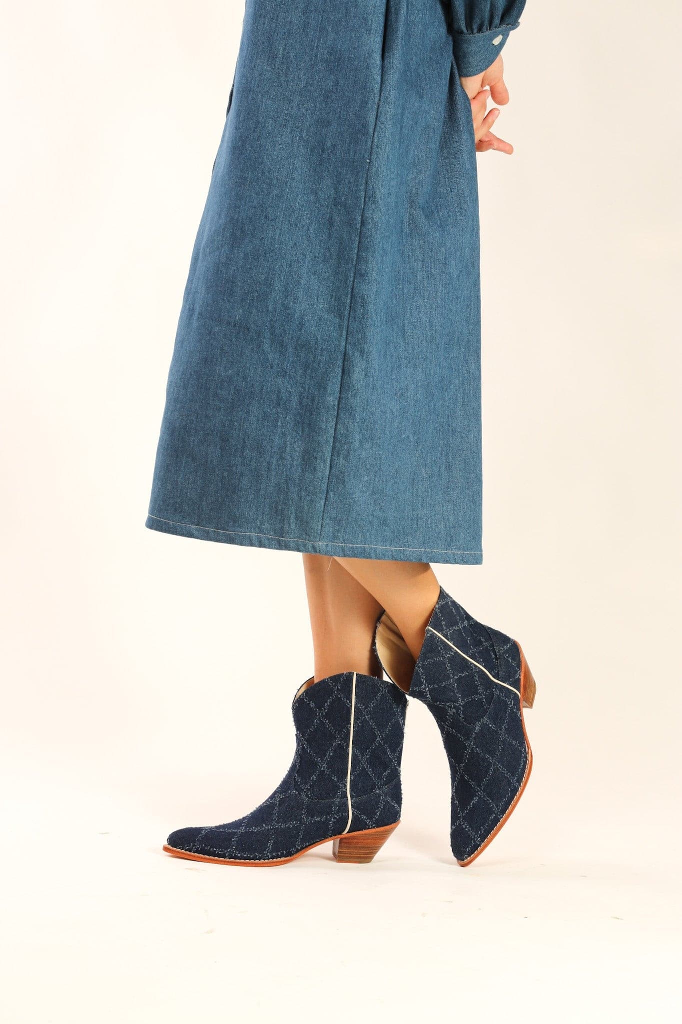 SHORT DENIM BOOTS SANTI - MOMO STUDIO BERLIN - Berlin Concept Store - sustainable & ethical fashion