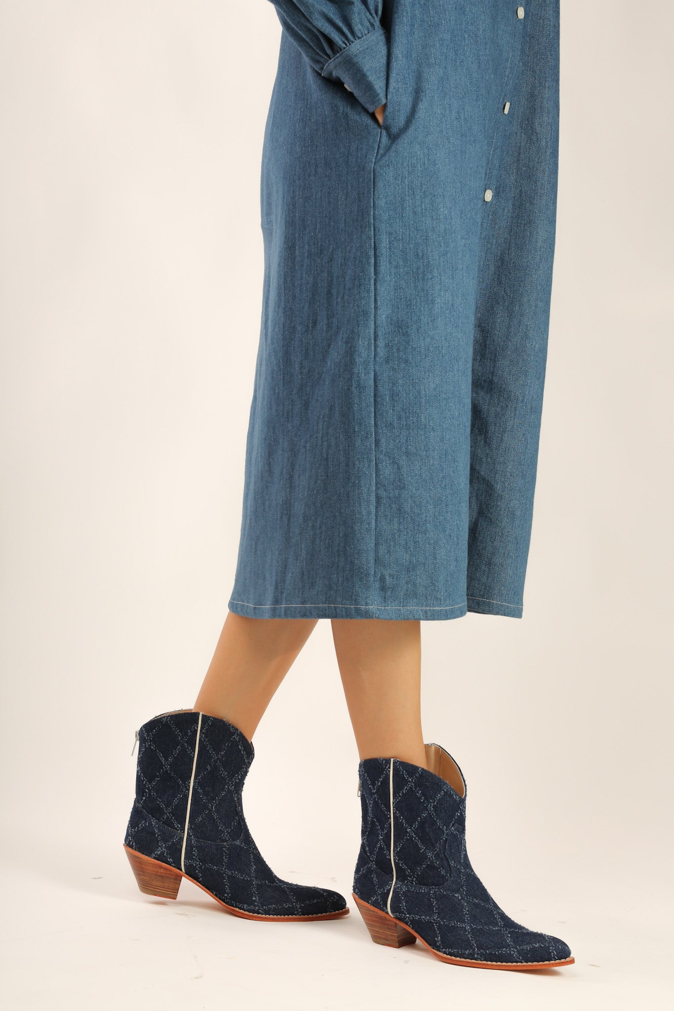 SHORT DENIM BOOTS SANTI - MOMO STUDIO BERLIN - Berlin Concept Store - sustainable & ethical fashion