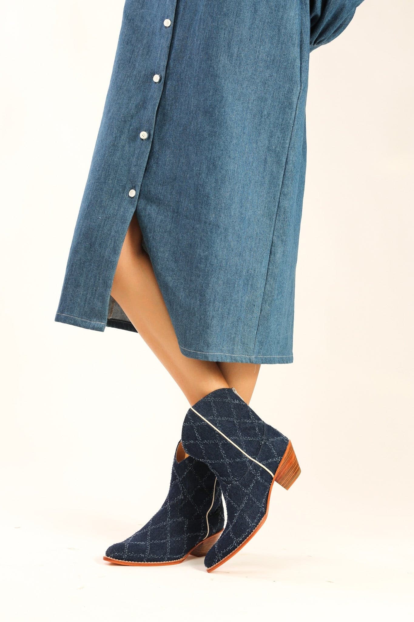 SHORT DENIM BOOTS SANTI - MOMO STUDIO BERLIN - Berlin Concept Store - sustainable & ethical fashion