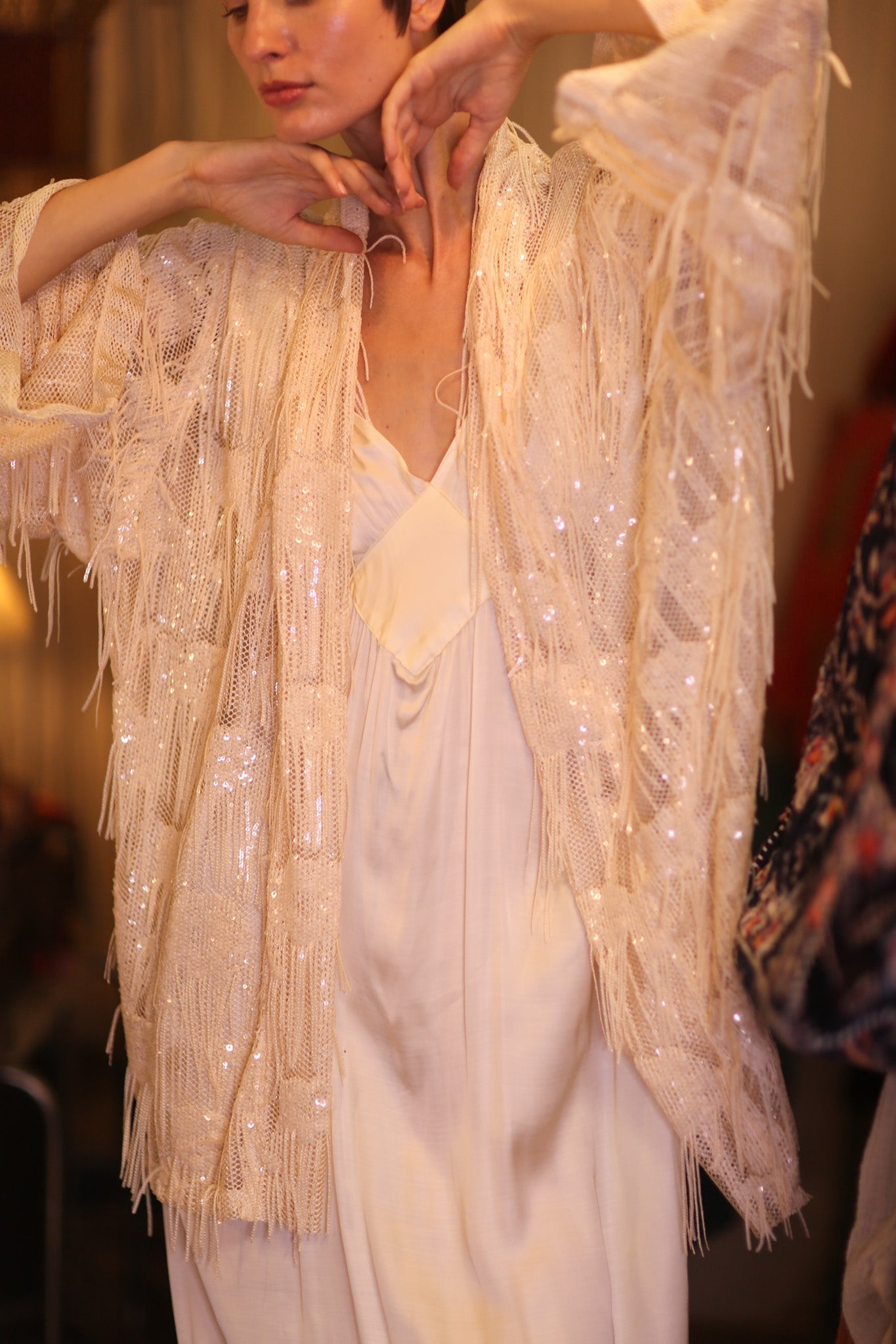 SHORT FRINGE KIMONO SABE - MOMO STUDIO BERLIN - Berlin Concept Store - sustainable & ethical fashion