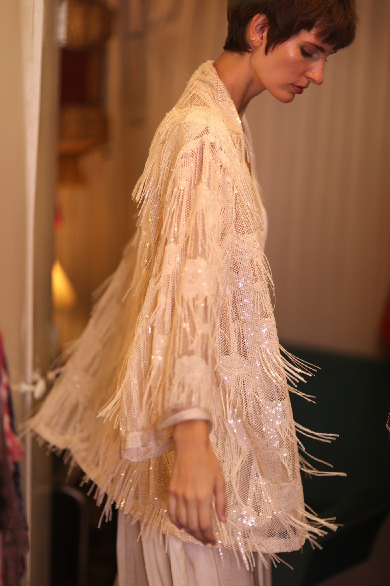 SHORT FRINGE KIMONO SABE - MOMO STUDIO BERLIN - Berlin Concept Store - sustainable & ethical fashion