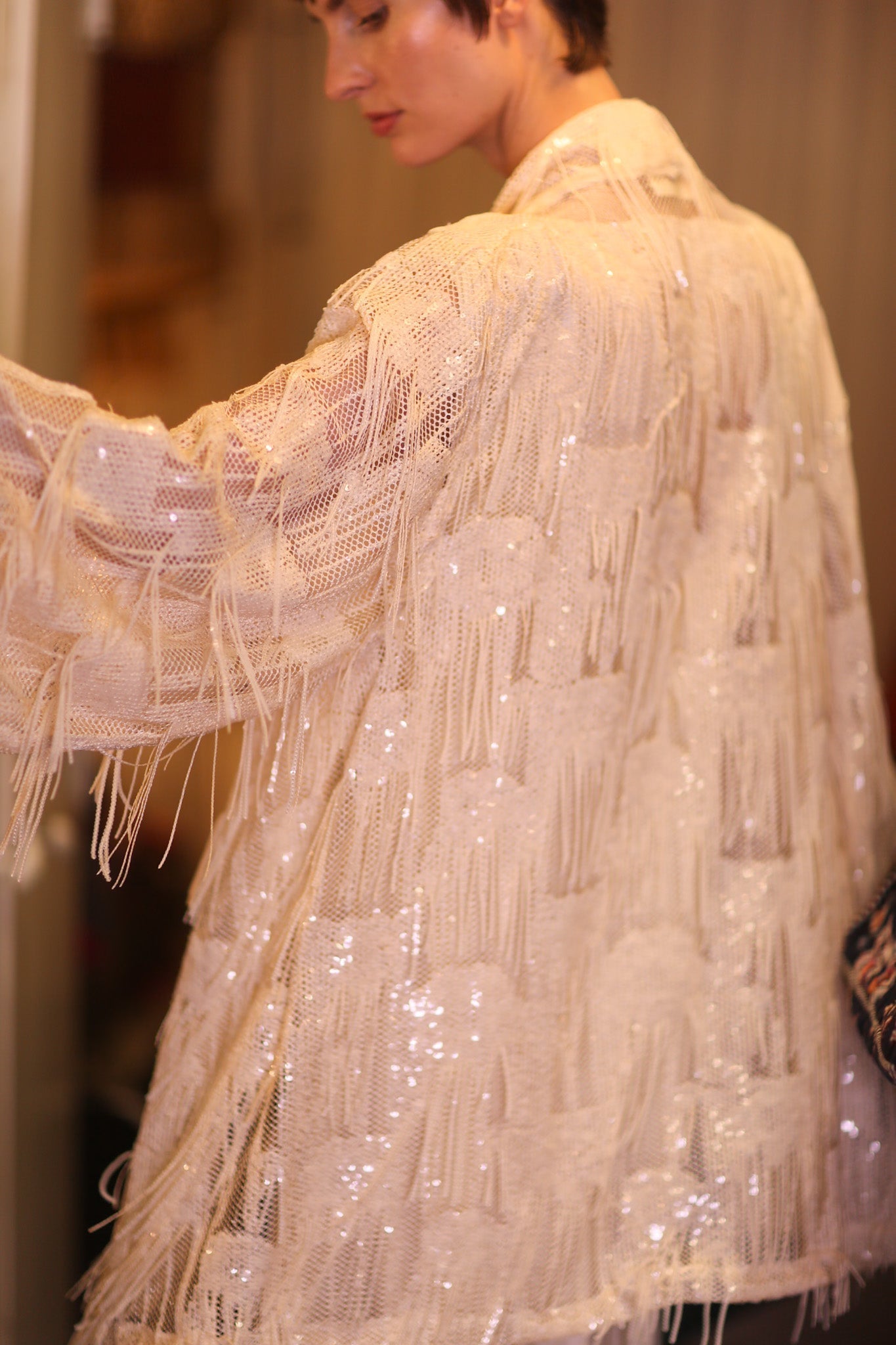 SHORT FRINGE KIMONO SABE - MOMO STUDIO BERLIN - Berlin Concept Store - sustainable & ethical fashion